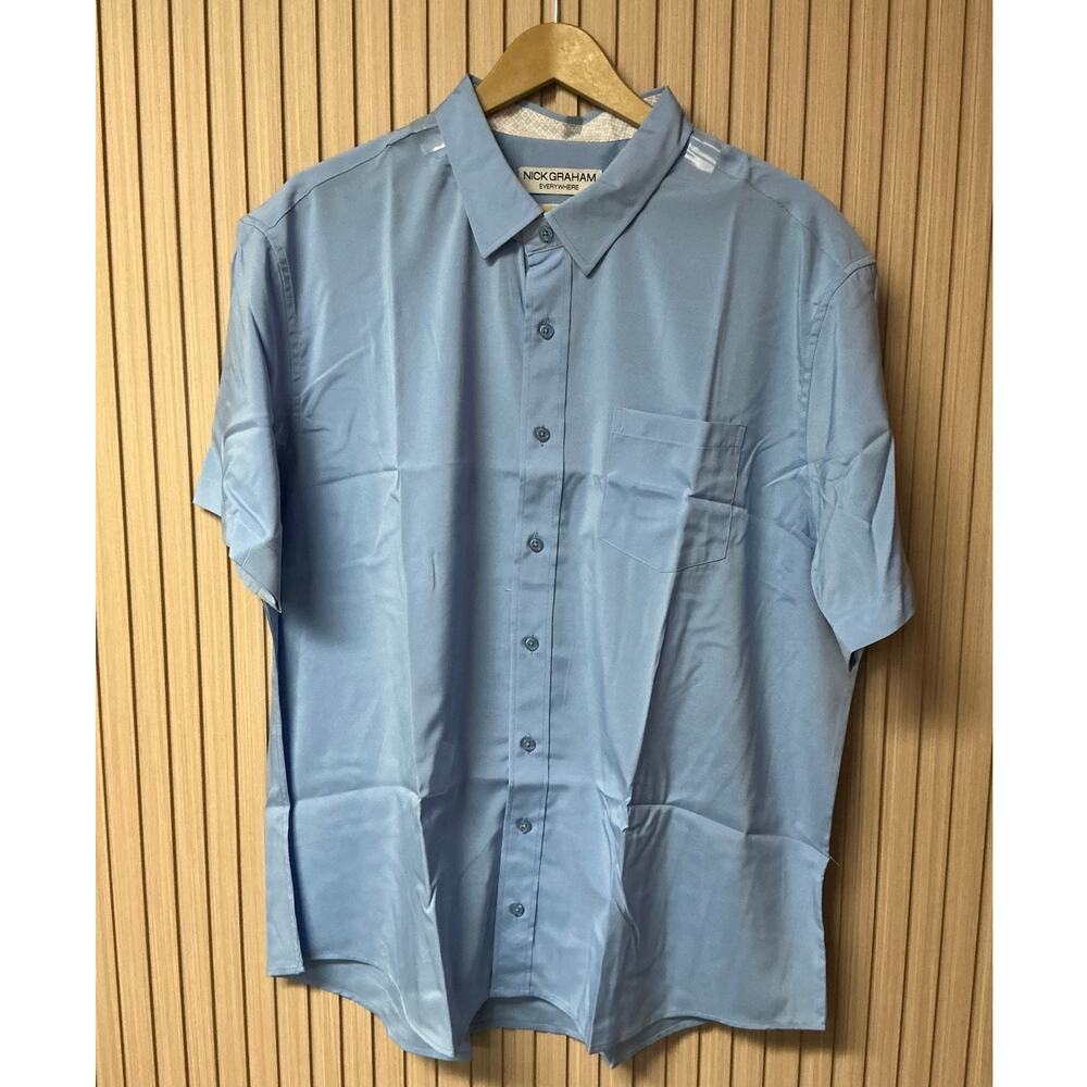 Nick Graham Everywhere Stretch Modern Fit Short Sleeve Shirt Men's XXL